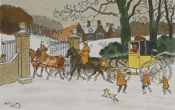 Harry Eliott (1882-1959) Deux gravures en couleurs