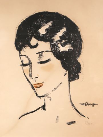 Jeune fille aux yeux baissés