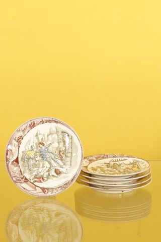 5 assiettes parlantes Jeanne d’Arc