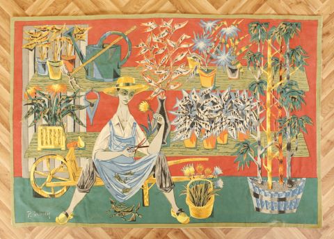 Robert Debieve (1926-1994) Le Jardinier