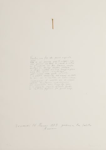 Jannis Kounellis (né en 1936) Galerie La Salita,...