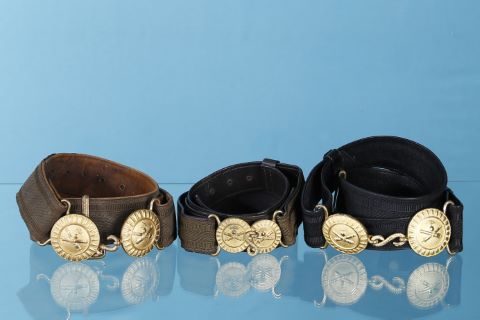 3 ceinturons d’officier d’artillerie