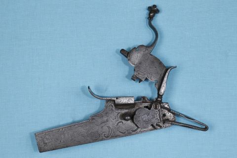 Platine à rouet d'arquebuse de chasse