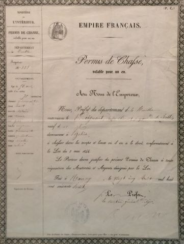 Permis de chasse