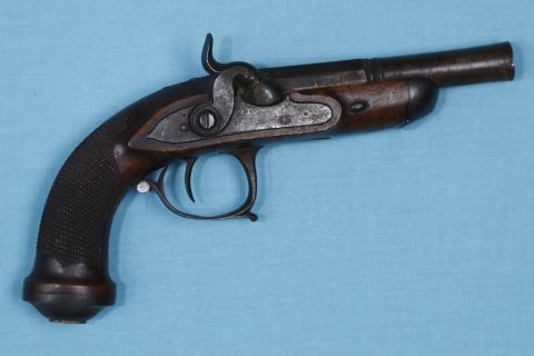 Paire de pistolets de demi arçon, convertis...