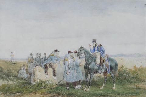 Édouard Swebach (1800-1870) Halte d'infanterie