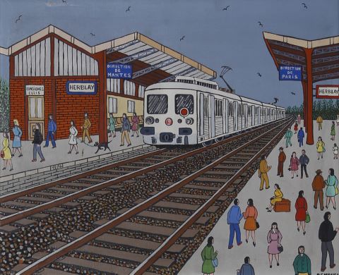 André Demonchy (1914-2003) La Gare d’Herblay