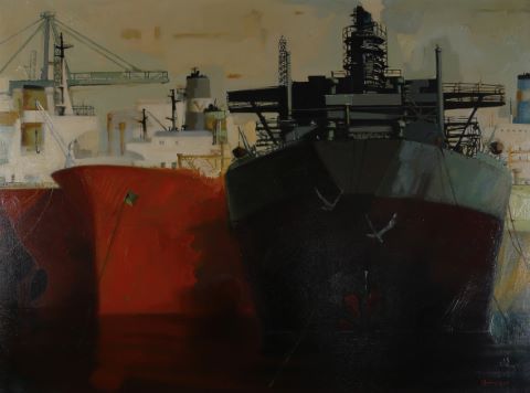 Yannis Papanelopoulos (né en 1936) Bateaux...