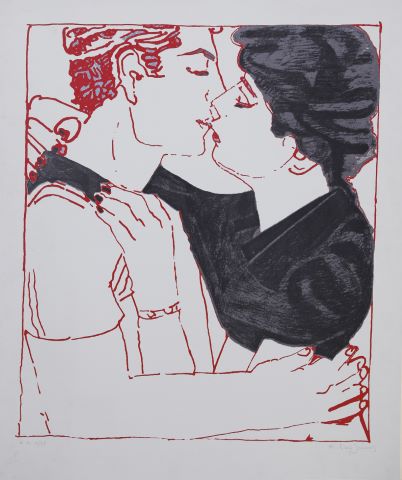 Evagellos Kouzounis (né en 1944) Le Baiser