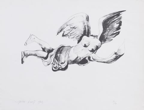 Christos Karas (né en 1930) Ange ailé