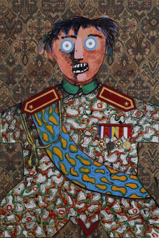 Enrico Baj (1924-2003) The Military strategist,...