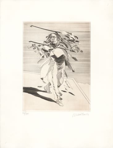 Claude Weisbuch (1927-2014) Le Violoniste