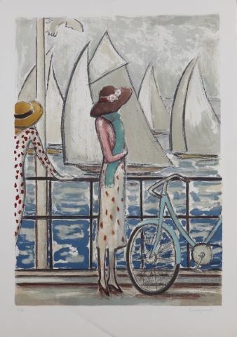 Jean-Pierre Cassigneul (né en 1935) Les Voiliers