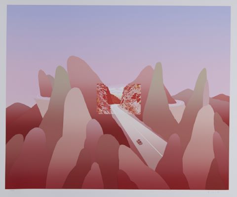 Michel Folon (1934-2005) Les montagnes rocheuses