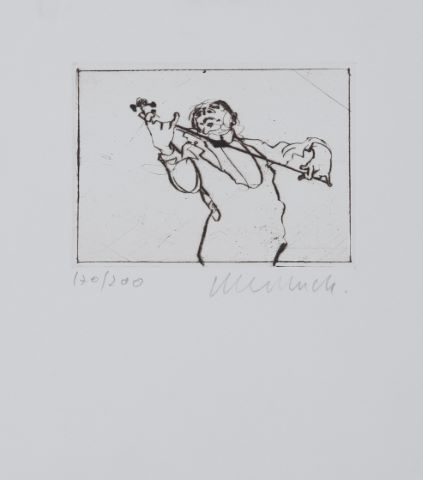 Claude Weisbuch (1927-2014) Le Violoniste