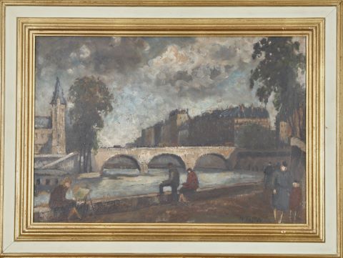 Maurice Fallies (XXe siècle) Pont Saint-Michel
