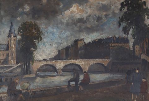 Maurice Fallies (XXe siècle) Pont Saint-Michel