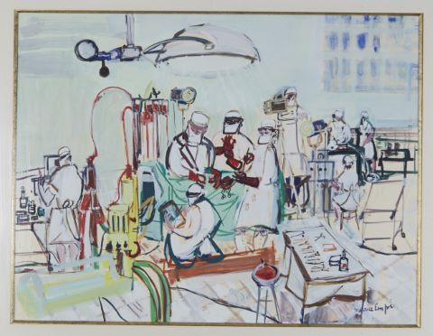 Maurice Empi (né en 1933) Scène de chirurgie