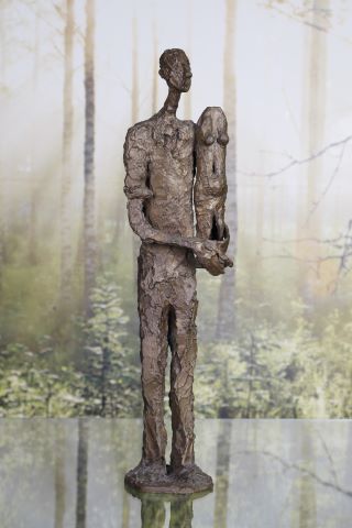 Robert Couturier (1905-2008) L'Artiste tenant sa...
