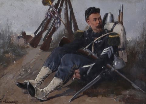 G. Lampuré (fin du XIXe siècle) Militaire au repos
