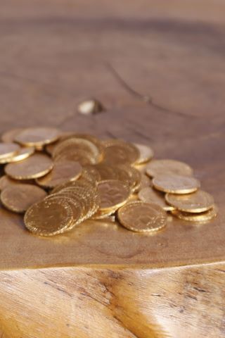 Ensemble de 100 pièces 20 francs or