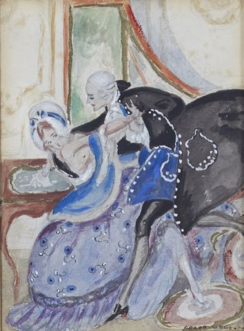 Gerda Wegener (1885-1940) Scène galante