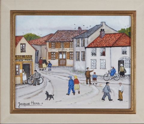 Jacques Hara (né en 1933) Animation au village