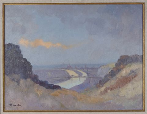 Albert Malet (1905-1986) Rouen vue de Belbeuf