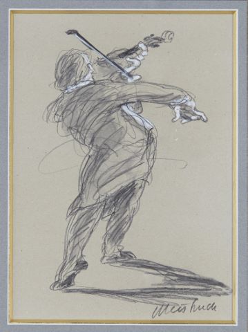 Claude Weisbuch (1927-2014) Le Violoniste