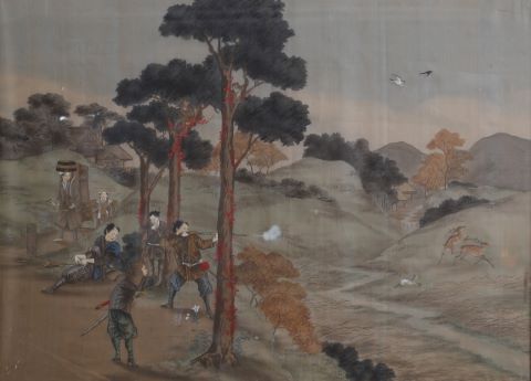 École japonaise du XIXe siècle Scène de chasse