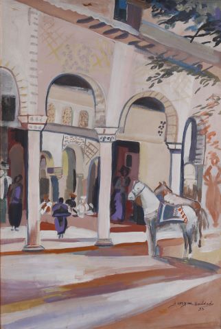 Georgine Haddad (né en 1957) Vue de Byblos