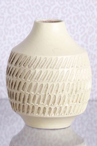 Vase cylindrique à talon et col cheminée