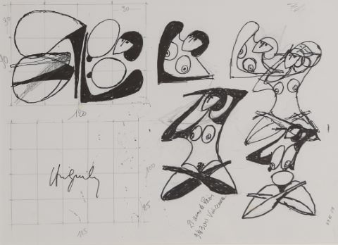 Philippe Hiquily (1925-2013) Étude pour peinture...