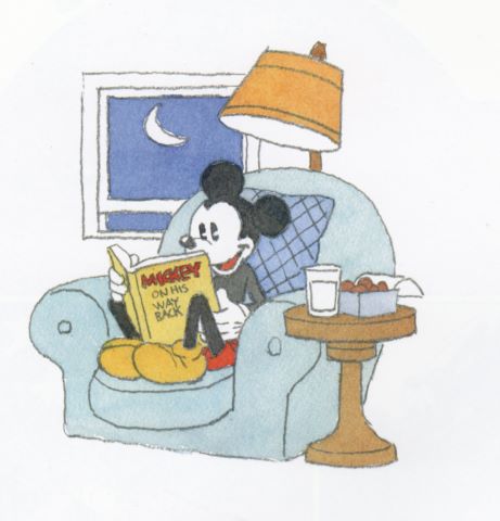 Mickey on his way back, page titre