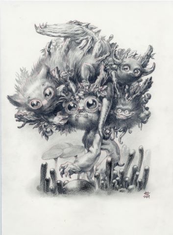 Stan Manoukian (né en 1969) Monstre chevelu