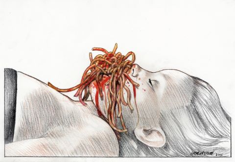 Tanino Liberatore (né en 1953) Spaghetti Gnahaam