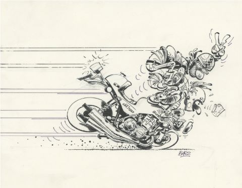 Encyclopédie imbécile de la moto, couverture