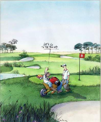 Roger Blachon (1941-2008) Golf trou n°8