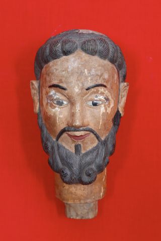 Colonies hispaniques Tête de saint personnage