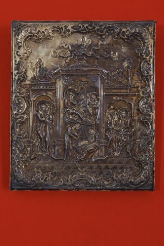 Russie Rare icône de la Nativité de la Vierge...