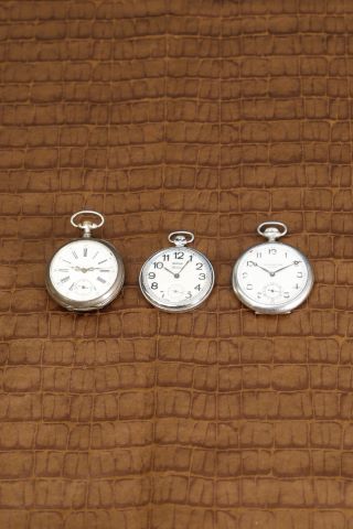 Ensemble de 3 montres de poche