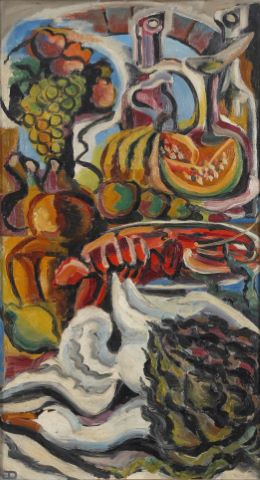 Attribué à Jean Daprai (né en 1929) La Gastronomie