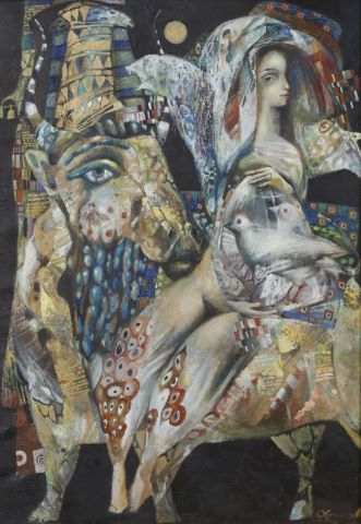 Olga Seminova (née en 1953) L’Enlèvement d’Europe