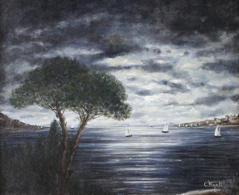Claude Fineli (né en 1956) Les Voiliers