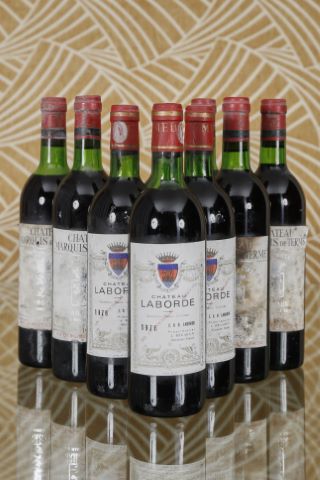 Bordeaux Ensemble de 9 bouteilles