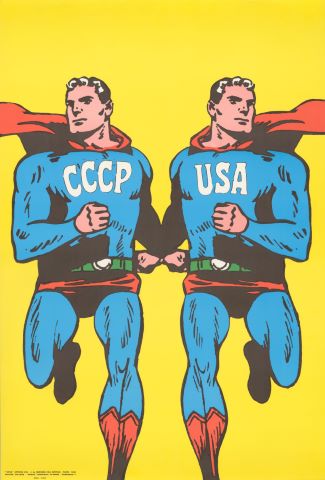 D’après Roman Cieslewicz Superman CCCP/USA