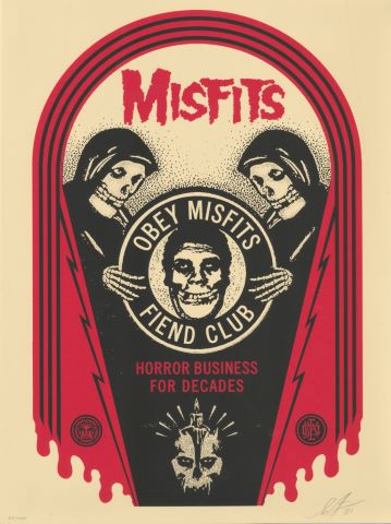 Shepard Fairey (né en 1970) Misfits Fiends Club