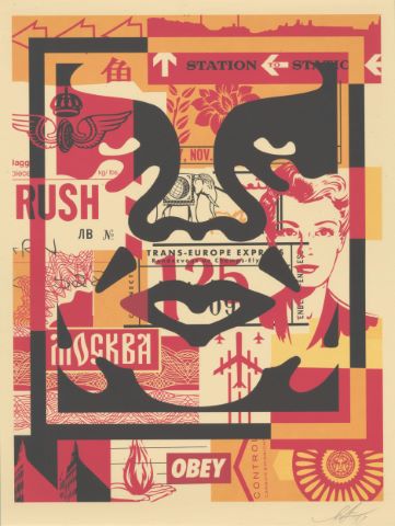 Triptyque 3 faces Obey Giant