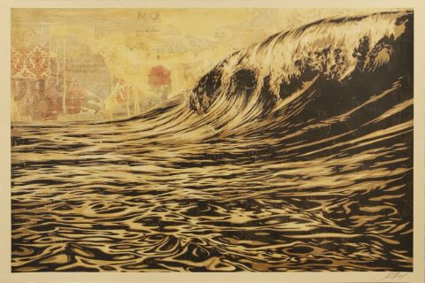 Shepard Fairey (né en 1970) The Wave