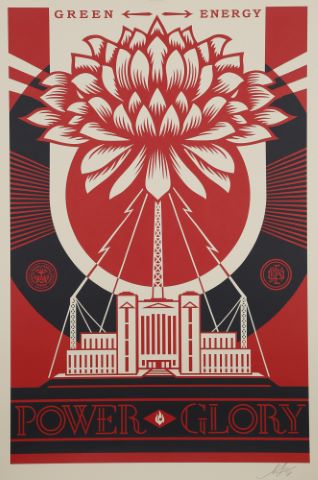 Shepard Fairey (né en 1970) Green Energy